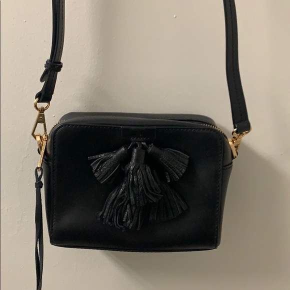 Rebecca Minkoff black tassel shoulder bag - Picture 2 of 11